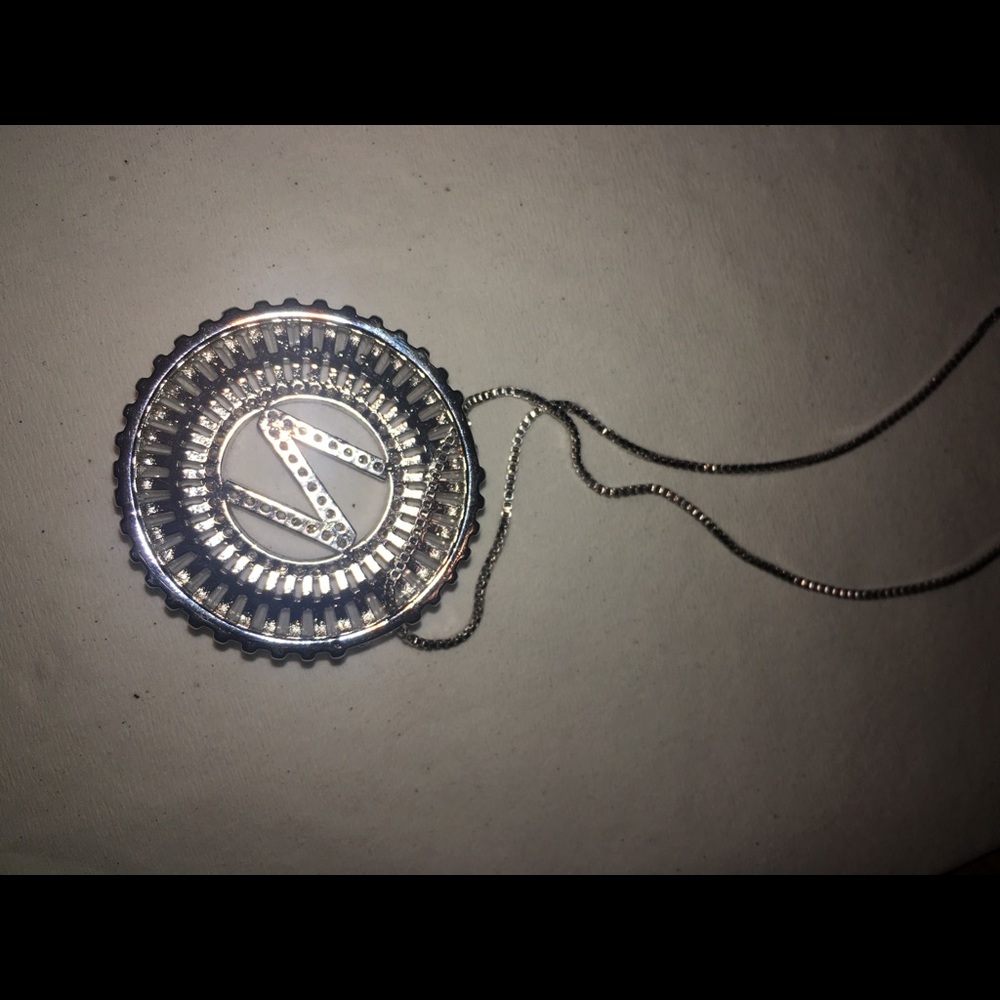 Sparkling initial pendant